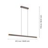 900174_DIMENSION_0001 | Eglo Romania Lustră LISCIANA LED 18W IP20 900174