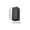 900189_DIMENSION_0001 | Eglo Romania Aplică EREMITANA LED 2X2.8W IP55 900189