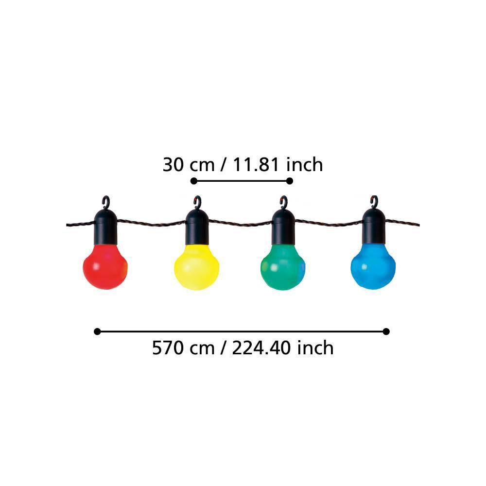 900212_DIMENSION_0001 | Eglo Romania Ghirlandă FROSOLONE LED 20X0.064W IP44 900212