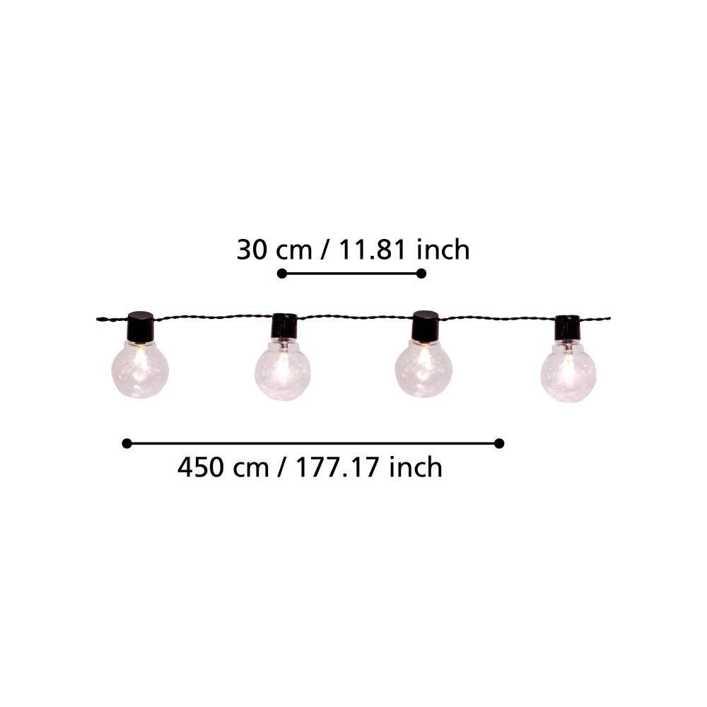 900213_DIMENSION_0001 | Eglo Romania Ghirlandă PARTAJ LED 16X0.064W IP44 900213