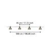 900215_DIMENSION_0001 | Eglo Romania Ghirlandă CUBONE LED 12X0.066W IP44 900215