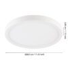 900277_DIMENSION_0001 | Eglo Romania Aplică/Plafonieră ARGOLIS 2 LED 20.5W IP44 900277
