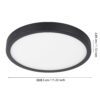 900278_DIMENSION_0001 | Eglo Romania Aplică/Plafonieră ARGOLIS 2 LED 20.5W IP44 900278