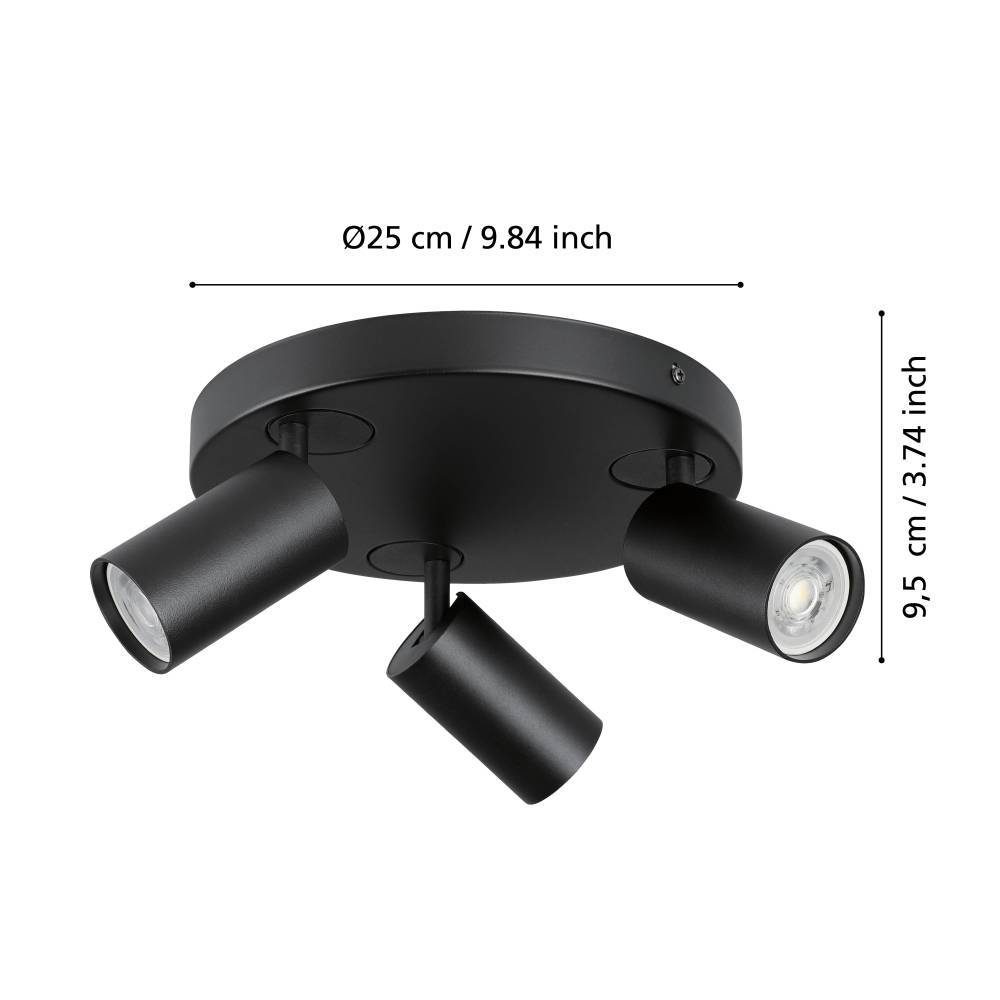 900336_DIMENSION_0001 | Eglo Romania Aplică/Plafonieră TELIMBELA-Z LED 3X4.9W IP20 900336