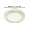 900369_DIMENSION_0001 | Eglo Romania Aplică/Plafonieră LED CARPI 3X3.6W IP44 900369