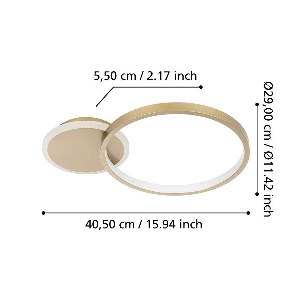 900423_DIMENSION_0001 | Eglo Romania Plafonieră GAFARES LED 15W IP20 900423
