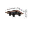 900435_DIMENSION_0001 | Eglo Romania Plafonieră VALCASOTTO 1 LED 18W IP20 900435