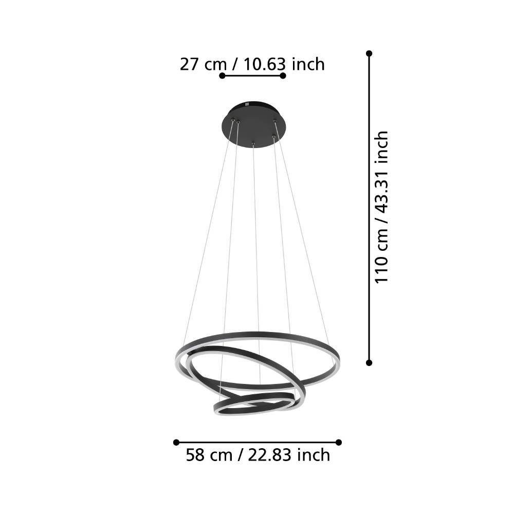 900479_DIMENSION_0001 | Eglo Romania Lustră LOBINERO-Z LED 43.2W IP20 900479