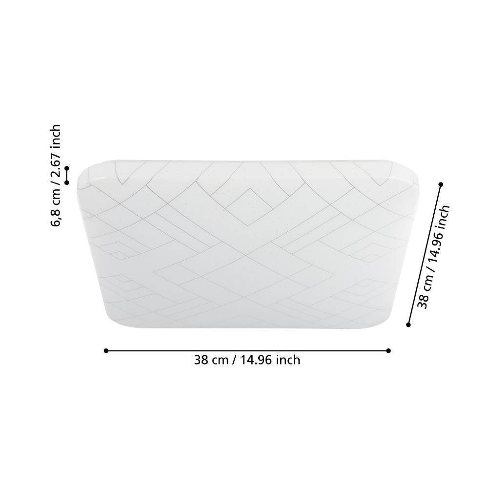 900613_DIMENSION_0001 | Eglo Romania Plafonieră RENDE LED 19.5W IP20 900613