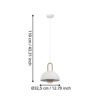 99695_DIMENSION_0001 | Eglo Romania Pendul CALMANERA E27 IP20 99695