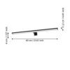 99731_DIMENSION_0001 | Eglo Romania Aplică PANDELLA 2 LED 11W IP44 99731