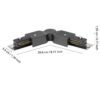 Conector unghi reglabil șină TB 99747