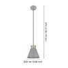 43838_DIMENSION_0001 | Eglo Romania Pendul TWICKEN E27 IP20 43838