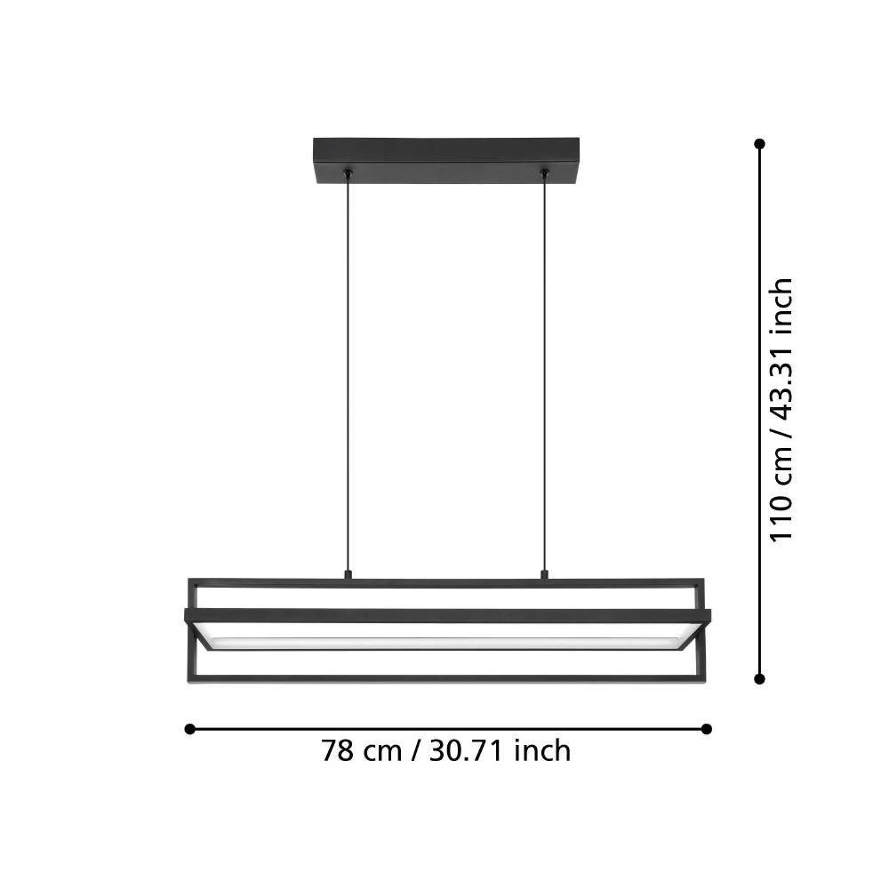 900466_DIMENSION_0001 | Eglo Romania Pendul SIBERIA LED 34W IP20 900466