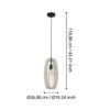 900502_DIMENSION_0001 | Eglo Romania Pendul BAJAZZARA E27 IP20 900502