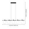 900563_DIMENSION_0001 | Eglo Romania Lustră CARANACOA LED 5X7W IP20 900563