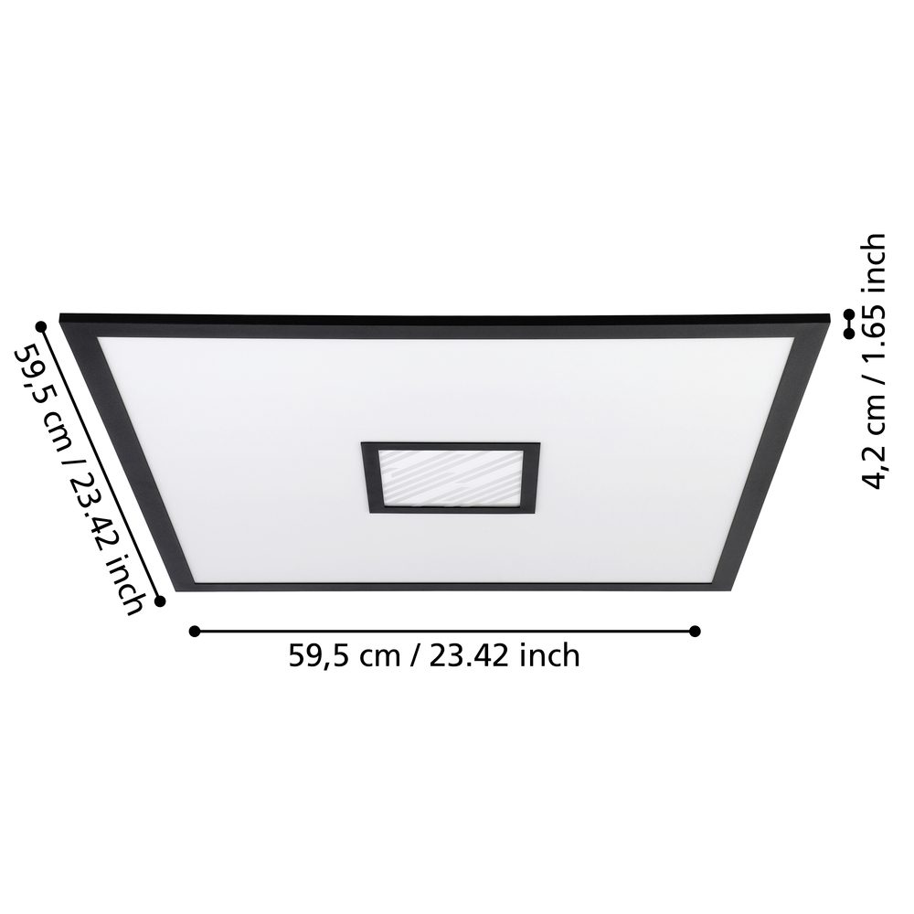 900572_DIMENSION_0001-JPG 1000px | Eglo Romania Plafonieră BORDONARA LED 36W IP20 900572