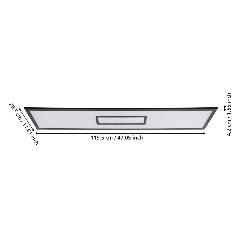 900573_DIMENSION_0001 | Eglo Romania Plafonieră BORDONARA LED 35W IP20 900573