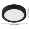 900581_DIMENSION_0001 | Eglo Romania Aplică/Plafonieră FUEVA 5 LED 11W IP20 900581