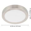 900583_DIMENSION_0001 | Eglo Romania Aplică/Plafonieră FUEVA 5 LED 11W IP20 900583