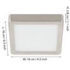 900593_DIMENSION_0001 | Eglo Romania Aplică/Plafonieră FUEVA 5 LED 11W IP20 900593