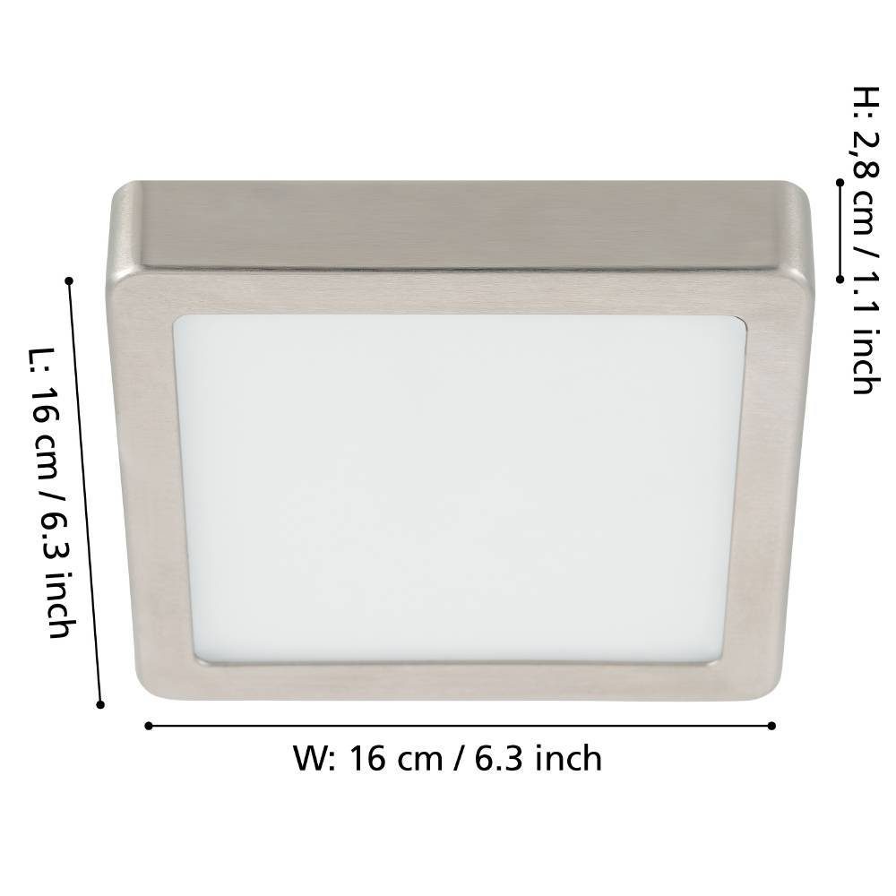 900593_DIMENSION_0001 | Eglo Romania Aplică/Plafonieră FUEVA 5 LED 11W IP20 900593