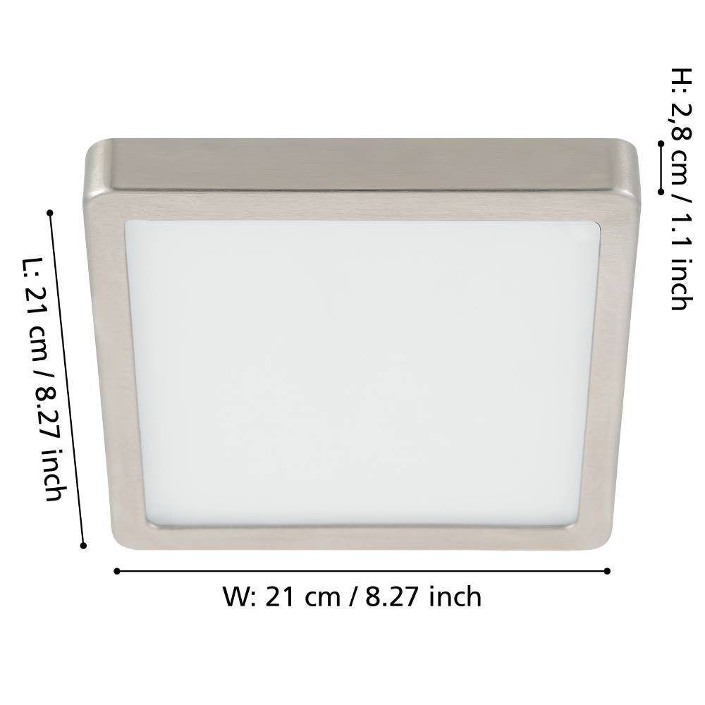 900594_DIMENSION_0001 | Eglo Romania Aplică/Plafonieră FUEVA 5 LED 17W IP20 900594