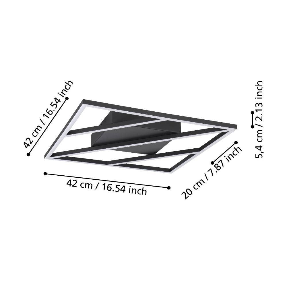 900596_DIMENSION_0001 | Eglo Romania Plafonieră ULISANO LED 21W IP20 900596