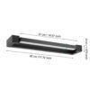 900615_DIMENSION_0001 | Eglo Romania Aplică GEMILIANA LED 8.9W IP44 900615