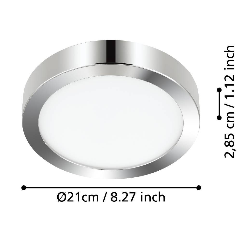 900641_DIMENSION_0001 | Eglo Romania Aplică/Plafonieră FUEVA 5 LED 17W IP44 900641
