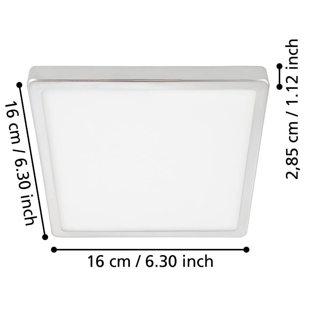 900649_DIMENSION_0001 | Eglo Romania Aplică/Plafonieră FUEVA 5 LED 11W IP44 900649