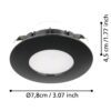 900743_DIMENSION_0001 | Eglo Romania Spot PINEDA LED 4.9W IP20/IP44 900743