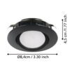 900748_DIMENSION_0001 | Eglo Romania Spot încastrat PINEDA LED 5.5W IP20 900748