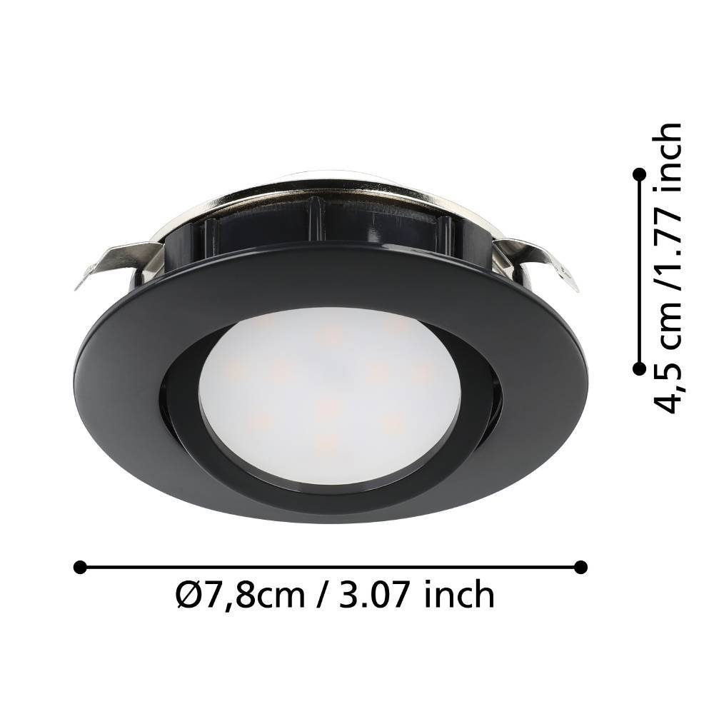 900749_DIMENSION_0001 | Eglo Romania Set 3 spoturi PINEDA LED 3X5.5W IP20 900749
