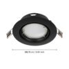900752_DIMENSION_0001 | Eglo Romania Set 3 spoturi PENETO GU10 3X4.6W IP20 900752