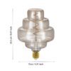 110245_DIMENSION_0001 | Eglo Romania Bec LED dimabil E27 4W 2000K 110245