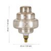 110246_DIMENSION_0001 | Eglo Romania Bec LED dimabil E27 4W 2000K 110246
