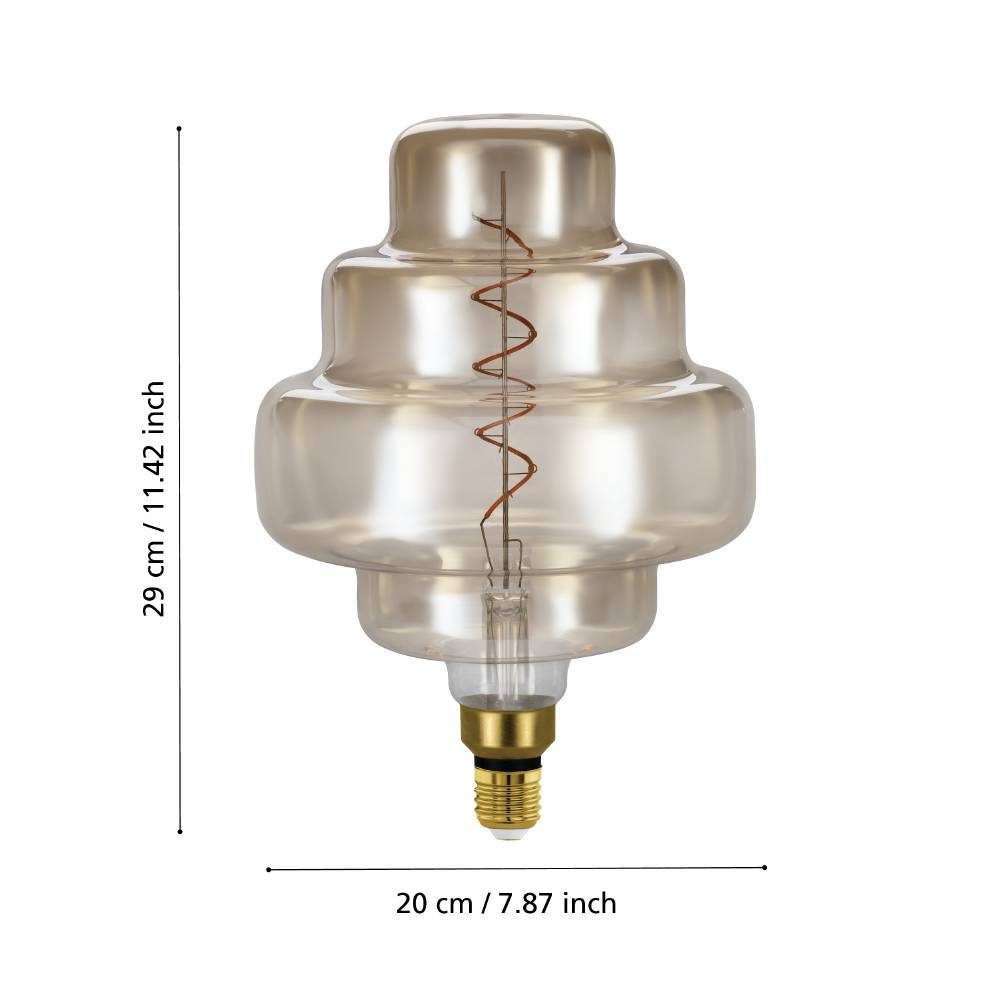 110246_DIMENSION_0001 | Eglo Romania Bec LED dimabil E27 4W 2000K 110246