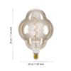 110253_DIMENSION_0001 | Eglo Romania Bec LED dimabil E27 4W 2000K 110253