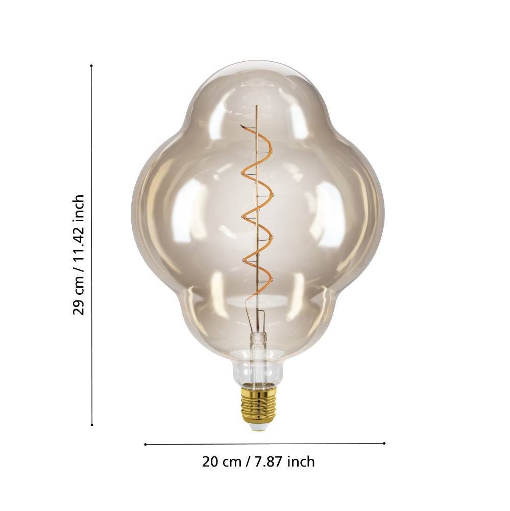 110253_DIMENSION_0001 | Eglo Romania Bec LED dimabil E27 4W 2000K 110253