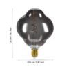 110254_DIMENSION_0001 | Eglo Romania Bec LED dimabil E27 4W 2000K 110254