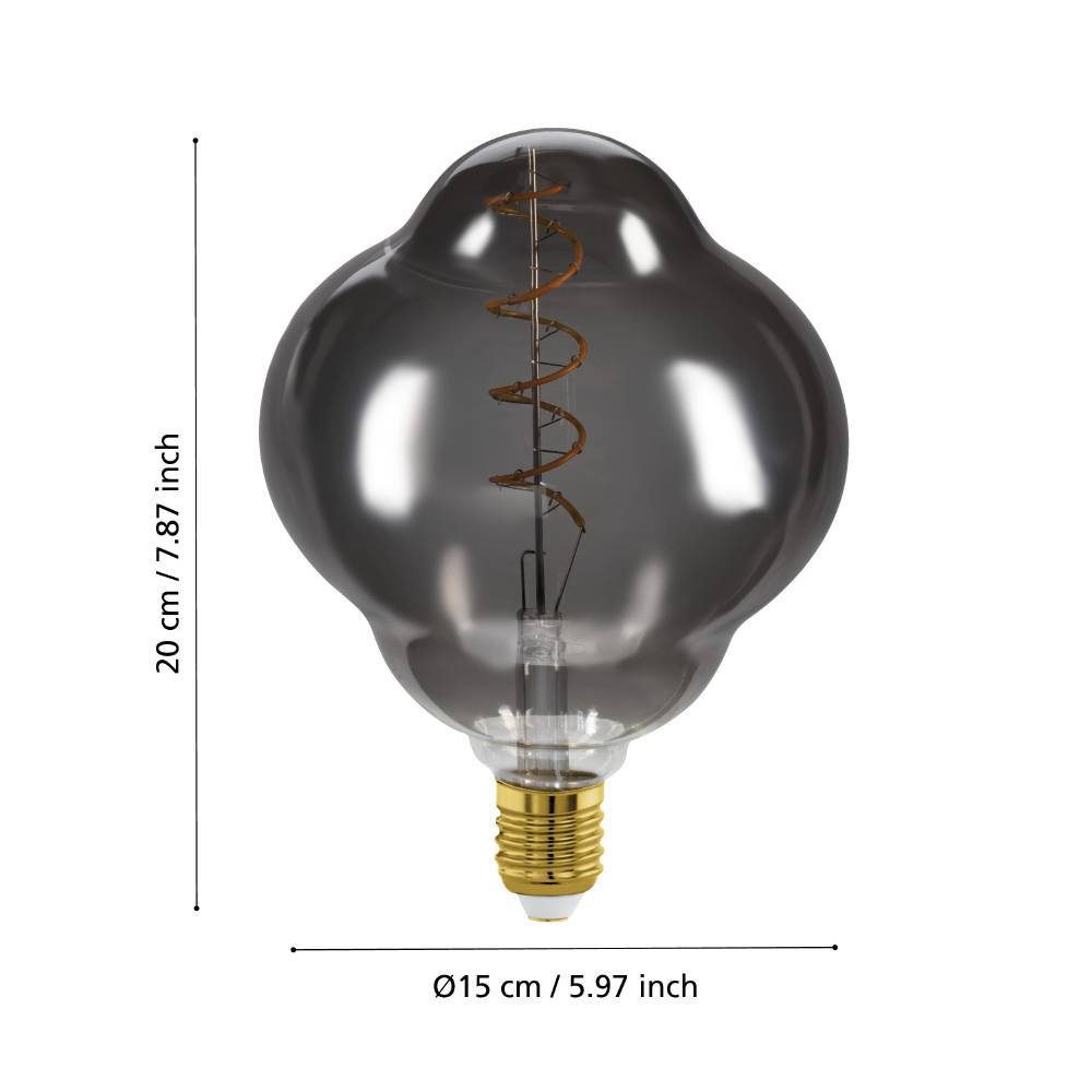 110254_DIMENSION_0001 | Eglo Romania Bec LED dimabil E27 4W 2000K 110254