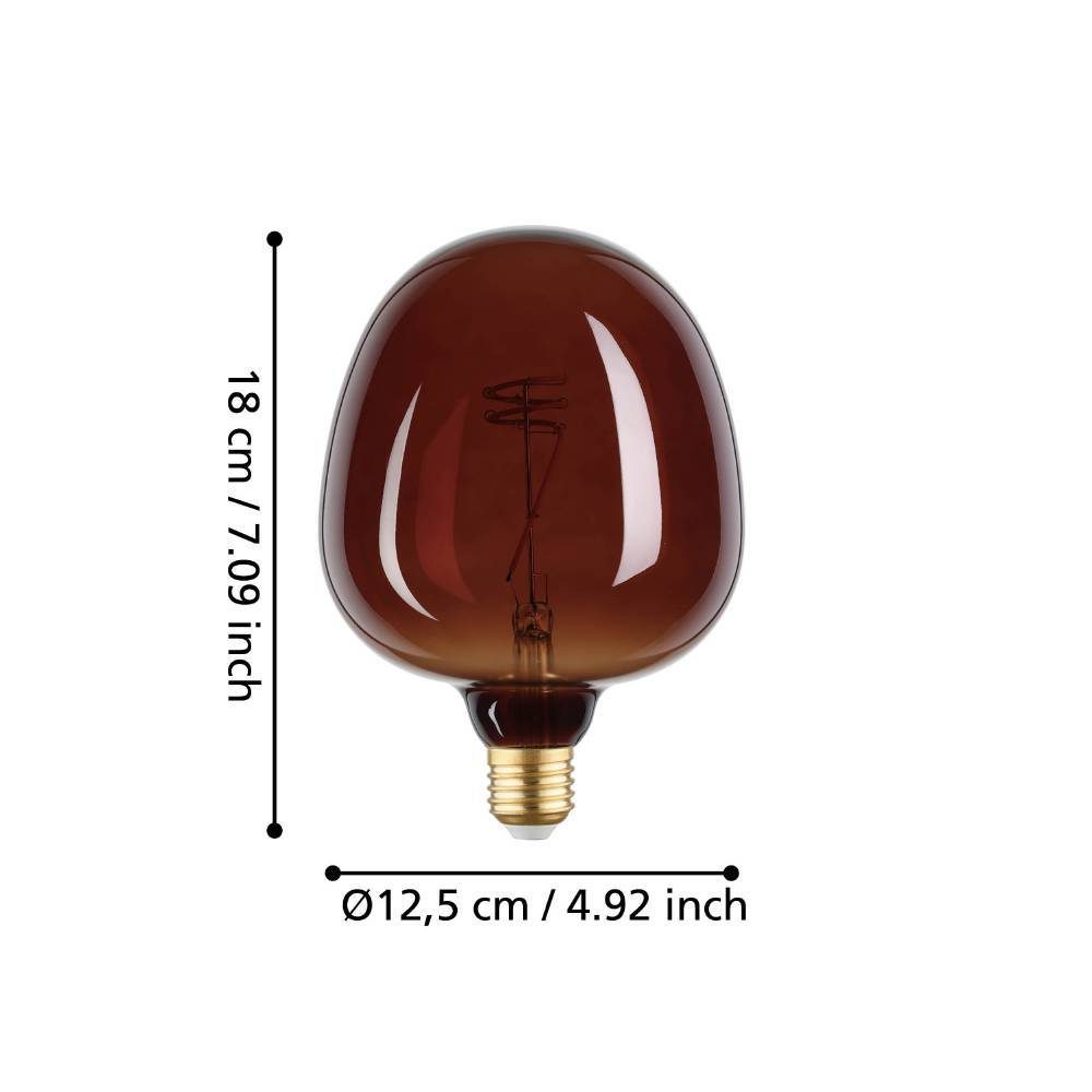 110266_DIMENSION_0001 | Eglo Romania Bec LED dimabil E27 4W 2000K 110266