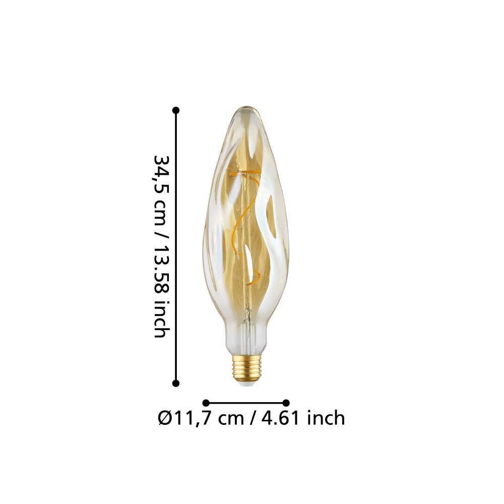 110279_DIMENSION_0001 | Eglo Romania Bec LED dimabil E27 4W 2100K 110279