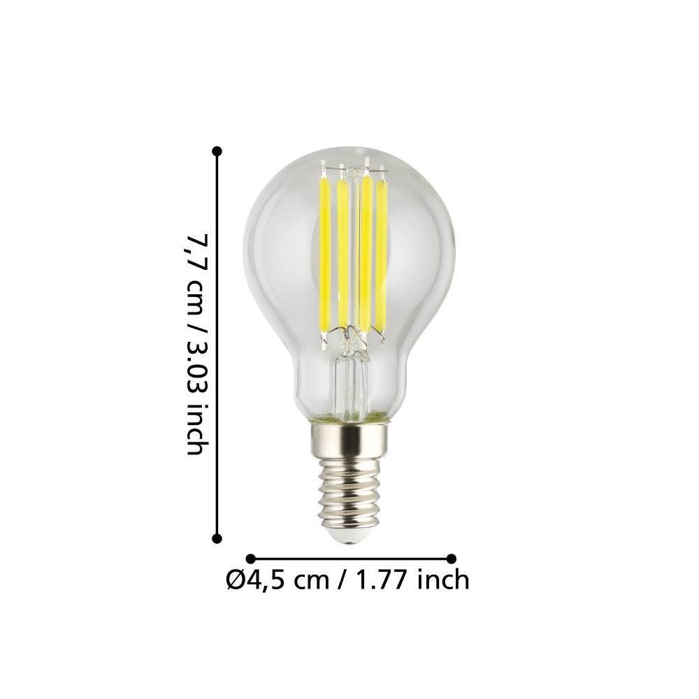 110282_DIMENSION_0001 | Eglo Romania Bec LED E14 2.2W 3000K 110282
