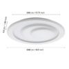 32053_DIMENSION_0001 | Eglo Romania Plafonieră PALAGIANO 1 LED 21W IP20 32053