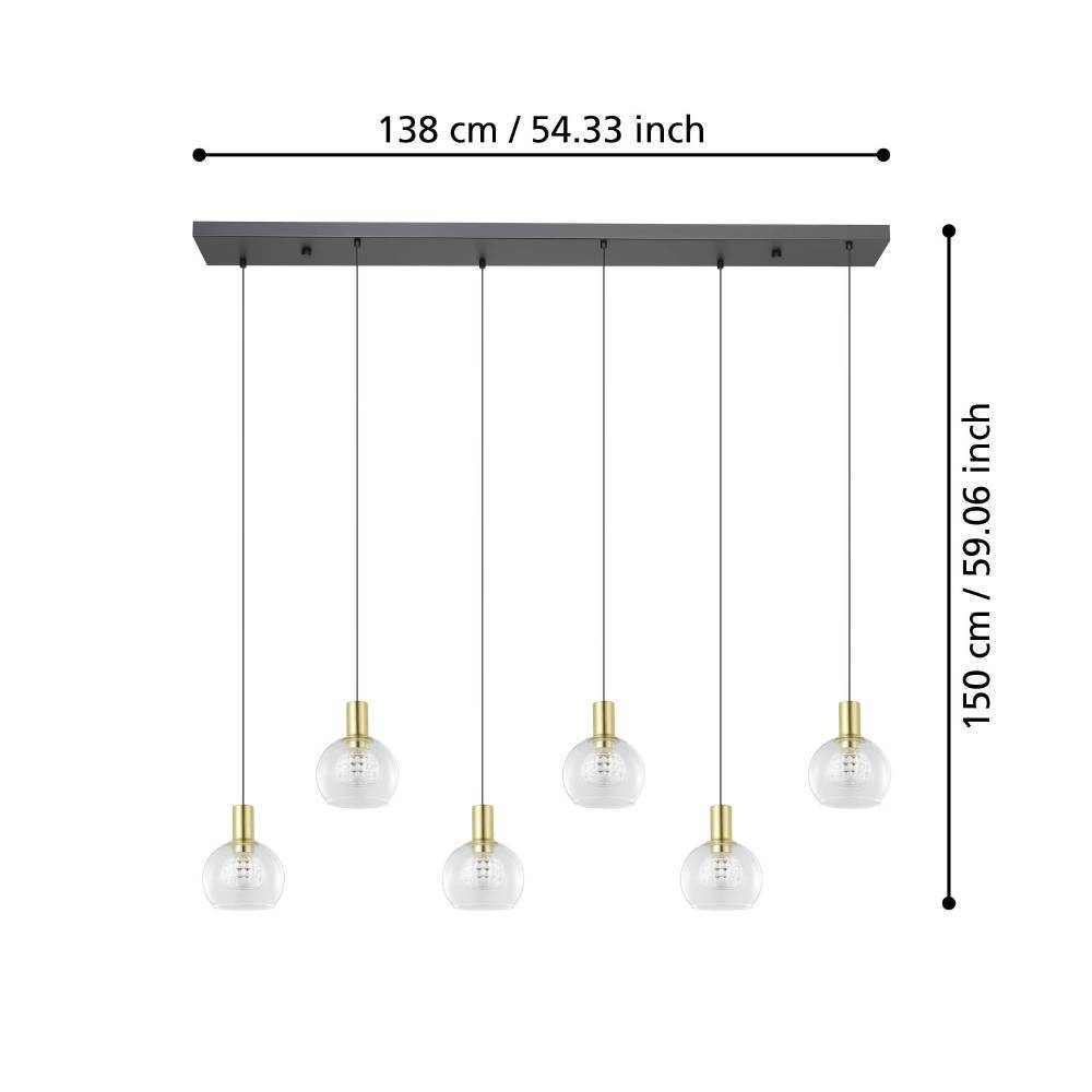 390281_DIMENSION_0001 | Eglo Romania Lustră TERQUE LED 6X5.4W IP20 390281