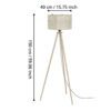 390326_DIMENSION_0001 | Eglo Romania Lampadar HONTONGAS E27 IP20 390326