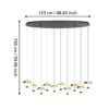 390342_DIMENSION_0001 | Eglo Romania Lustră DRACERA LED 10X2.3W IP20 390342
