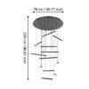 390351_DIMENSION_0001 | Eglo Romania Lustră LINDOZA LED 12X4.2W IP20 390351